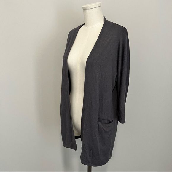 Aritzia Wilfred Free Zlata Sweater Cardigan Gray - Picture 6 of 14